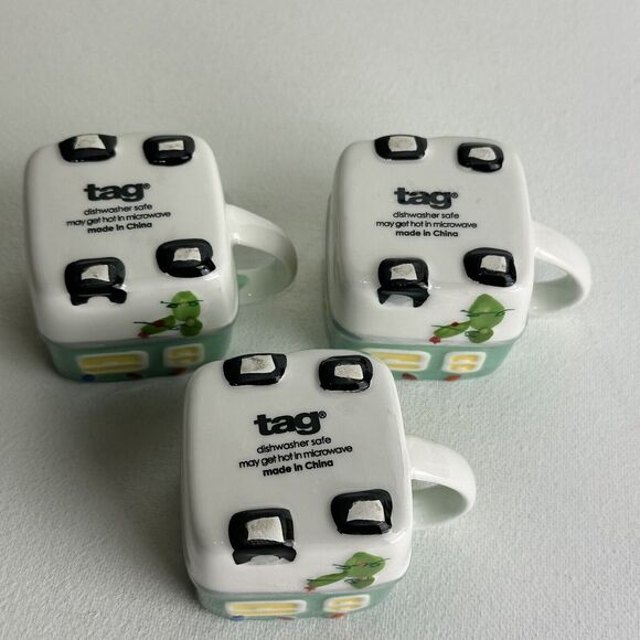 TAG RV Camper Mini Mugs 2” Tall 2 oz Ceramic Set Of 3 - Picture 9 of 9